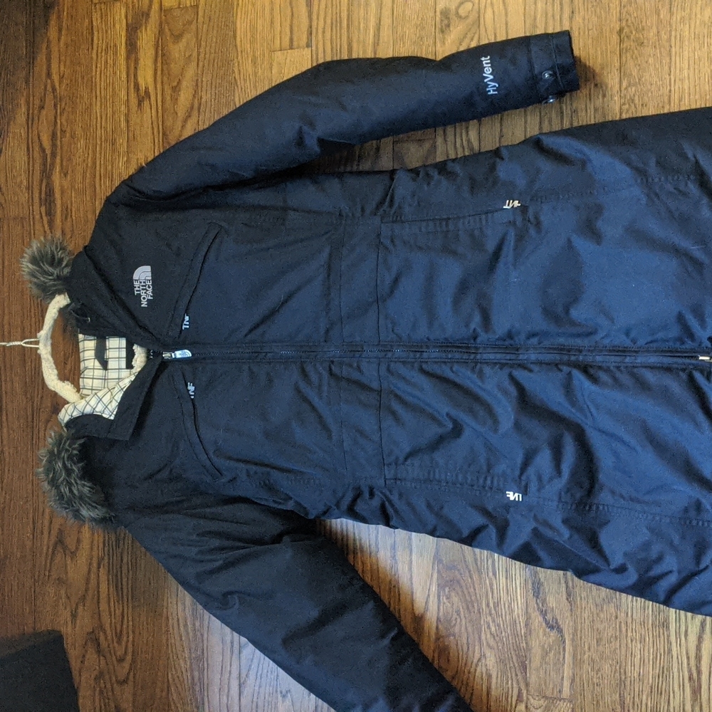 The North Face Women's Black Ski Jacket with Fur Hood